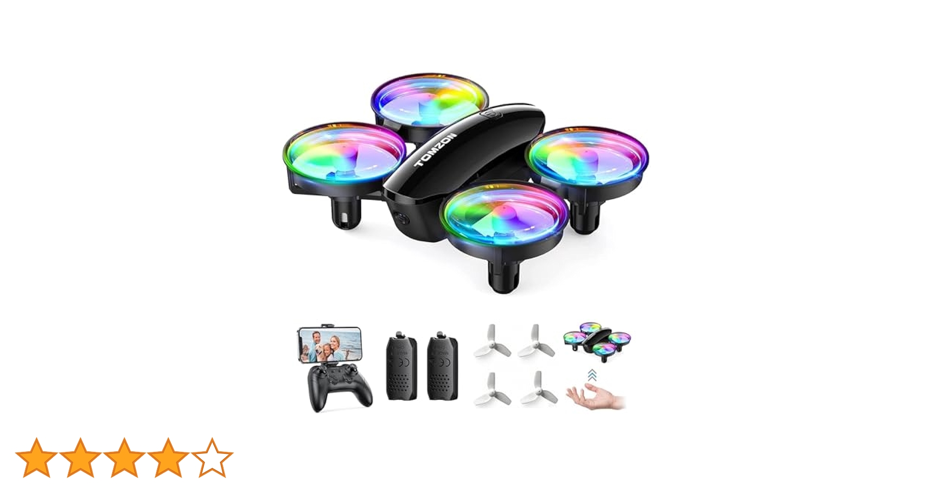 カメラ・LEDライト 付きドローン Amazon.co.jp: Tomzon ドローン カメラ付き LEDライト 100g未満